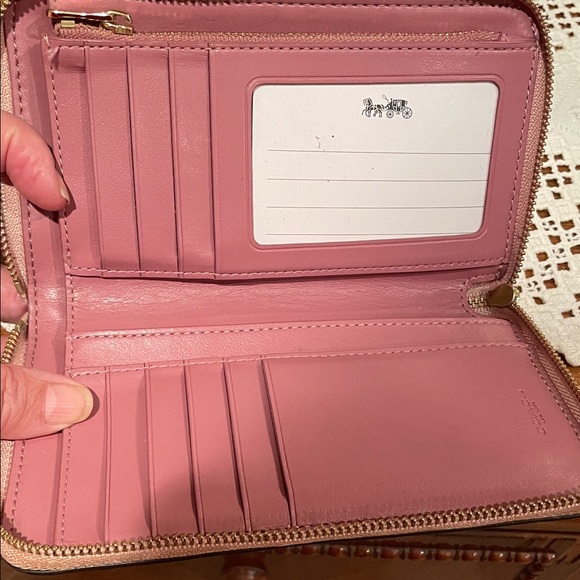 Coach Pink Butterfly Motif Wallet - Picture 6 of 6